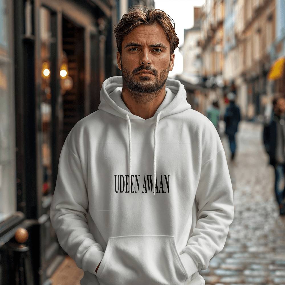 UDEEN AWAAN white hoodie